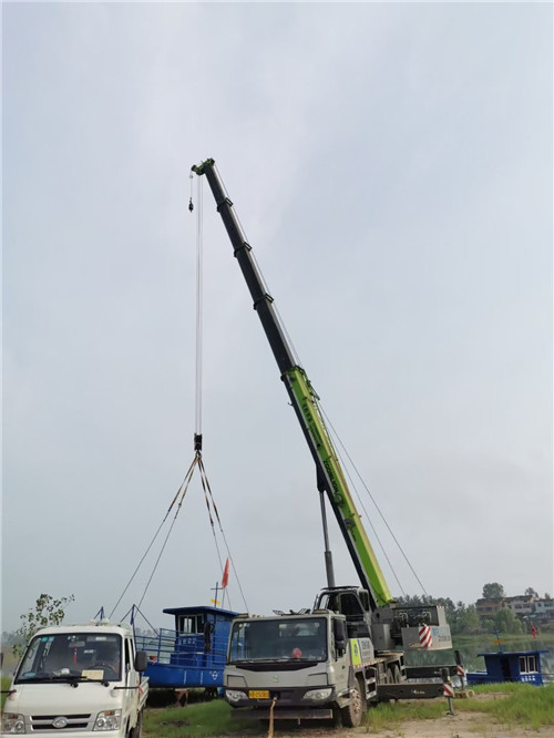 恒山区桥梁建设吊装案例